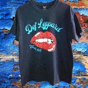 DEF LEPPARD Vintage Tour 1988 T-Shirt Size M